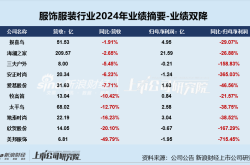 服饰年报|业绩总览：利润下降成主旋律安奈儿、歌力思等陷亏损 美邦服饰业绩增速双垫底