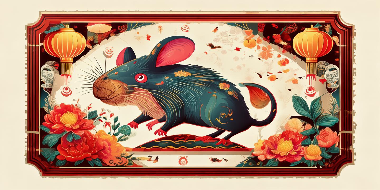 鼠年邮票设计图片:传承与创新的艺术展现 第1张 鼠年邮票设计图片:传承与创新的艺术展现 第1张