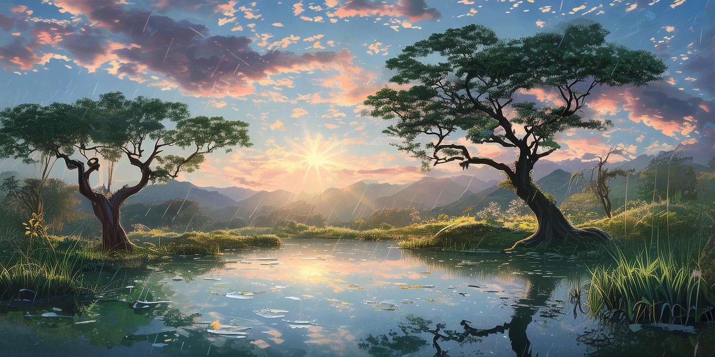 雨过天晴，诗意盎然——古诗词中的雨后景象 第1张